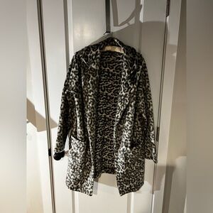 A New Day Gray Animal Print Jacket